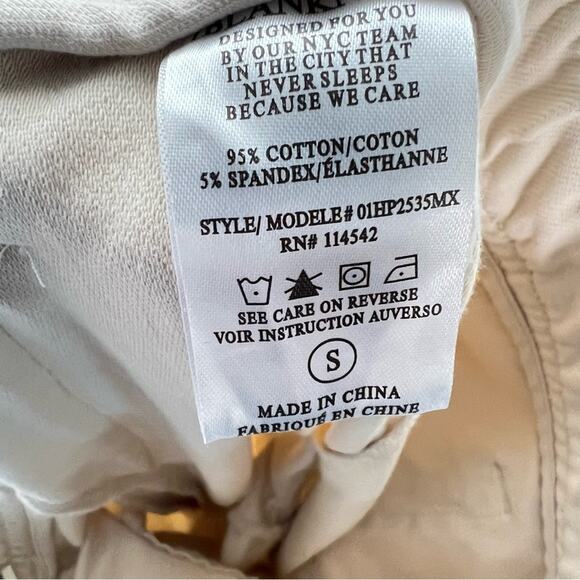 Blank NYC Cream elastic waist casual jogger lounge pants size small S B195 - Picture 3 of 4
